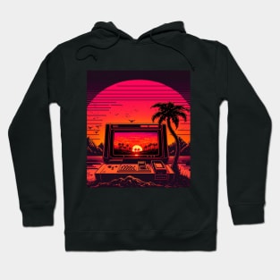 Synthwave Sunrise Of Gaming Hoodie